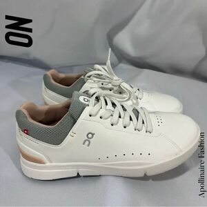 ON RUNNING THE RODGER ADVANTAGE TENNIS SHOE IN WHITE ROSE SIZE 10 NWT